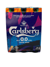 Carlsberg Lager Beer 0.0% Alk 6 x 0.33l Glas