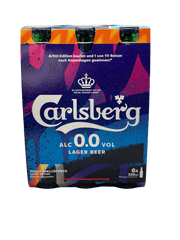 Carlsberg Lager Beer 0.0% Alk 6 x 0.33l Glas