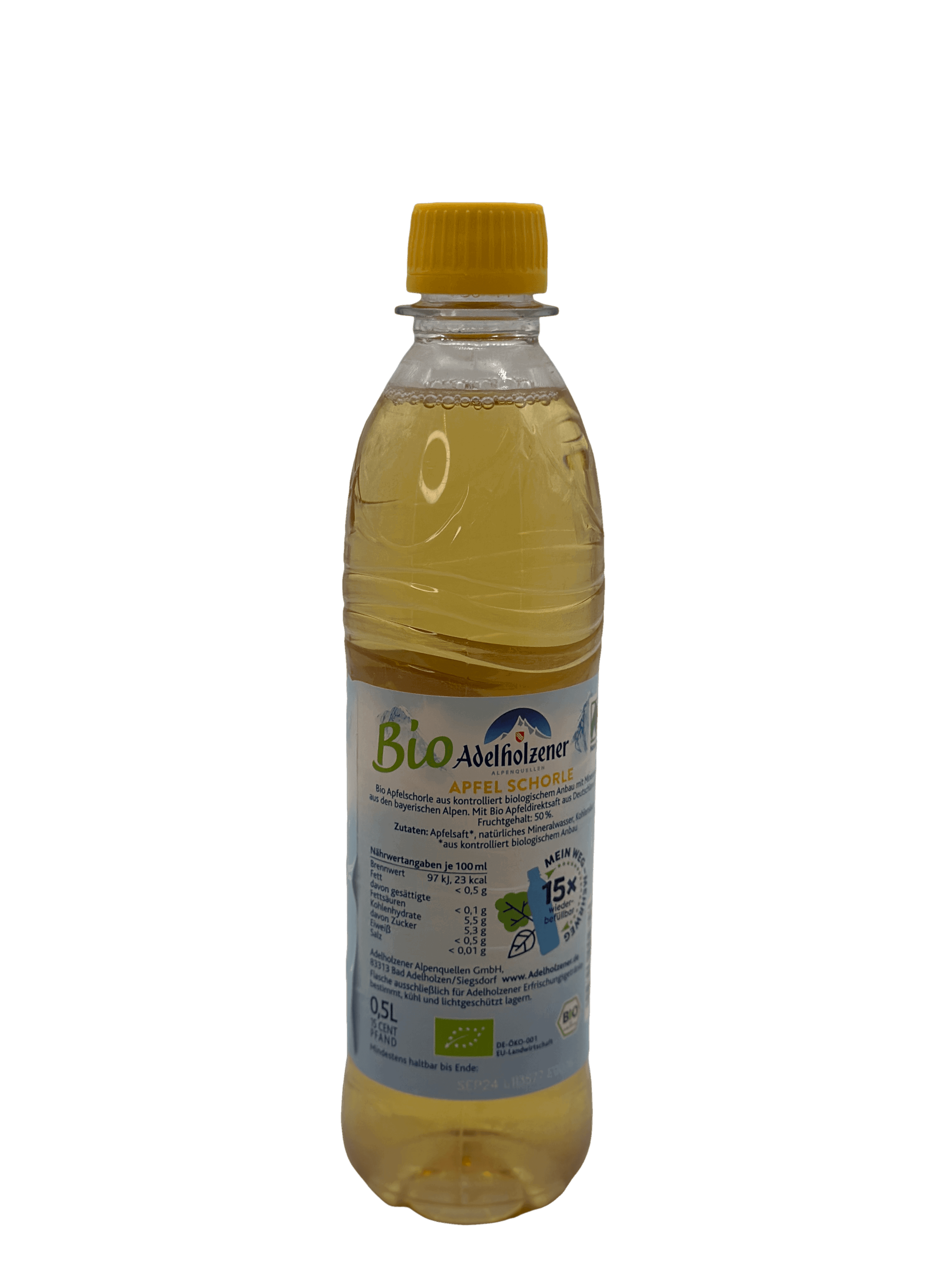 Adelholzener Bio Apfelschorle 12 x 0.5l PET