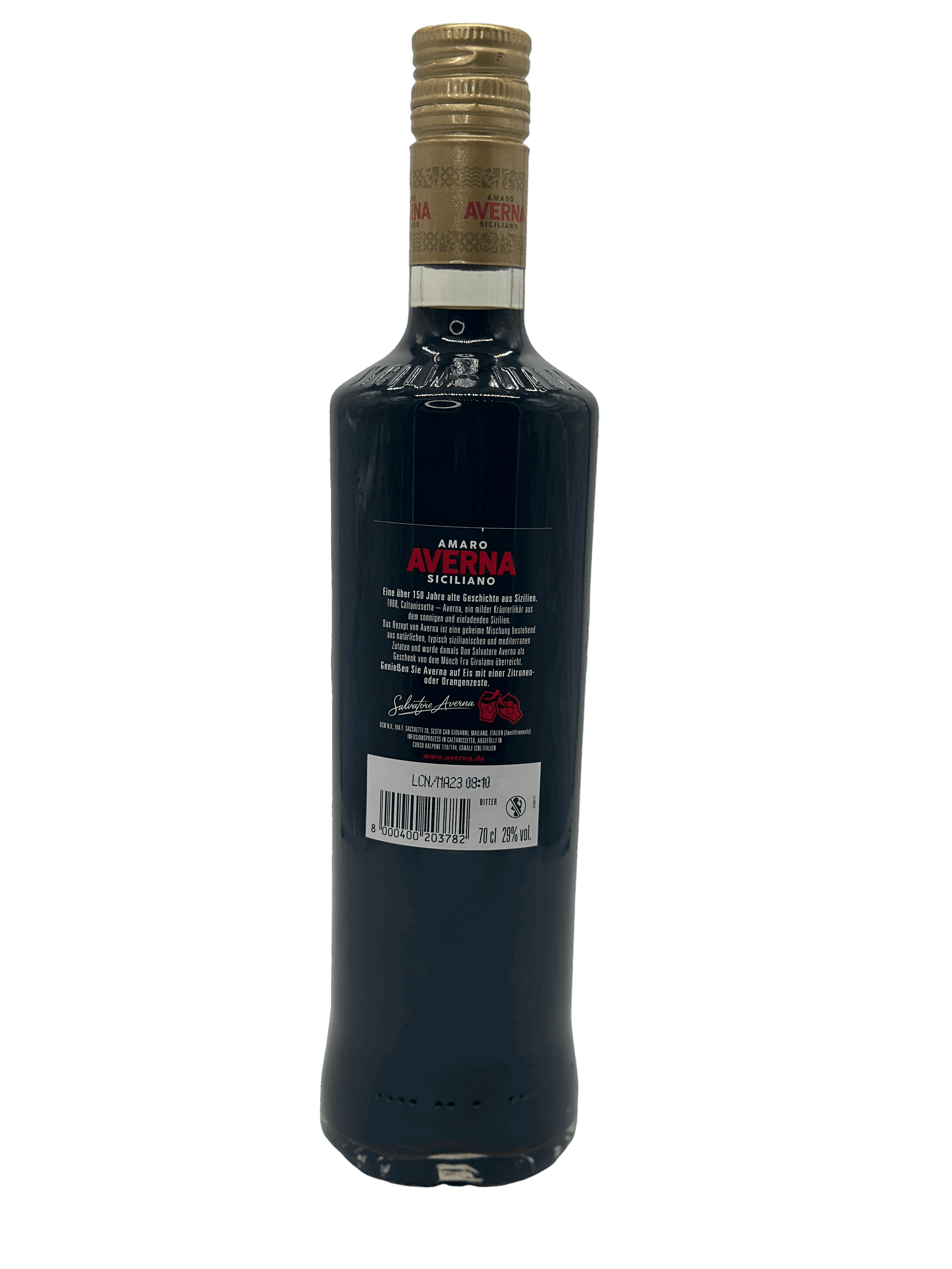 Amaro Averna Siciliano 0.7l Glas