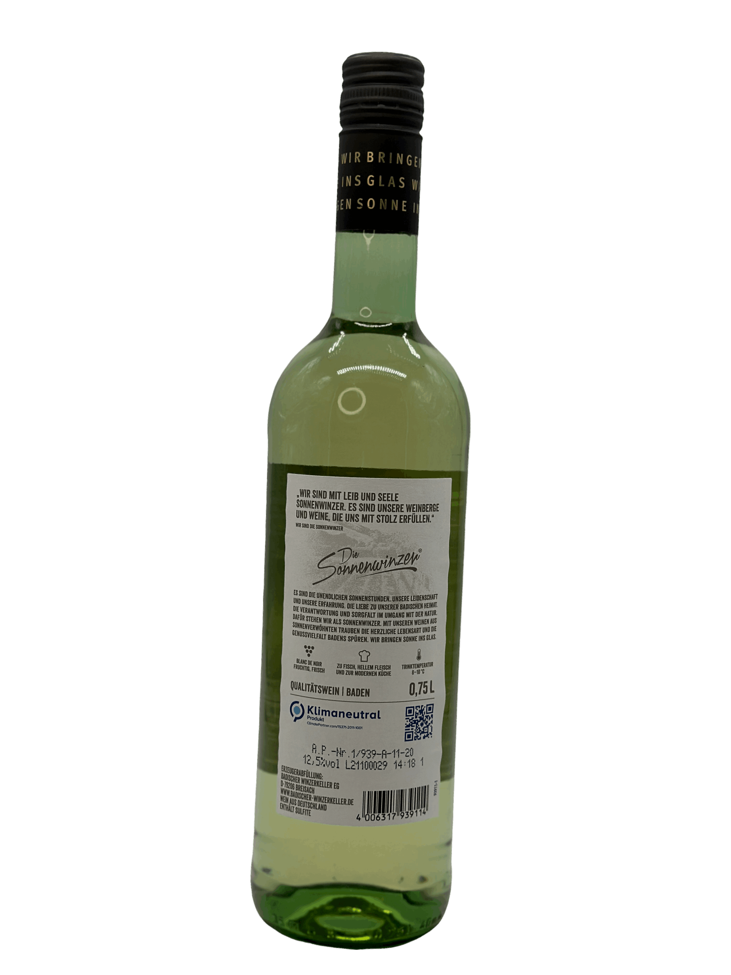 Baden Cuvée Noir Die Sonnenwinzer 0.75l Glas