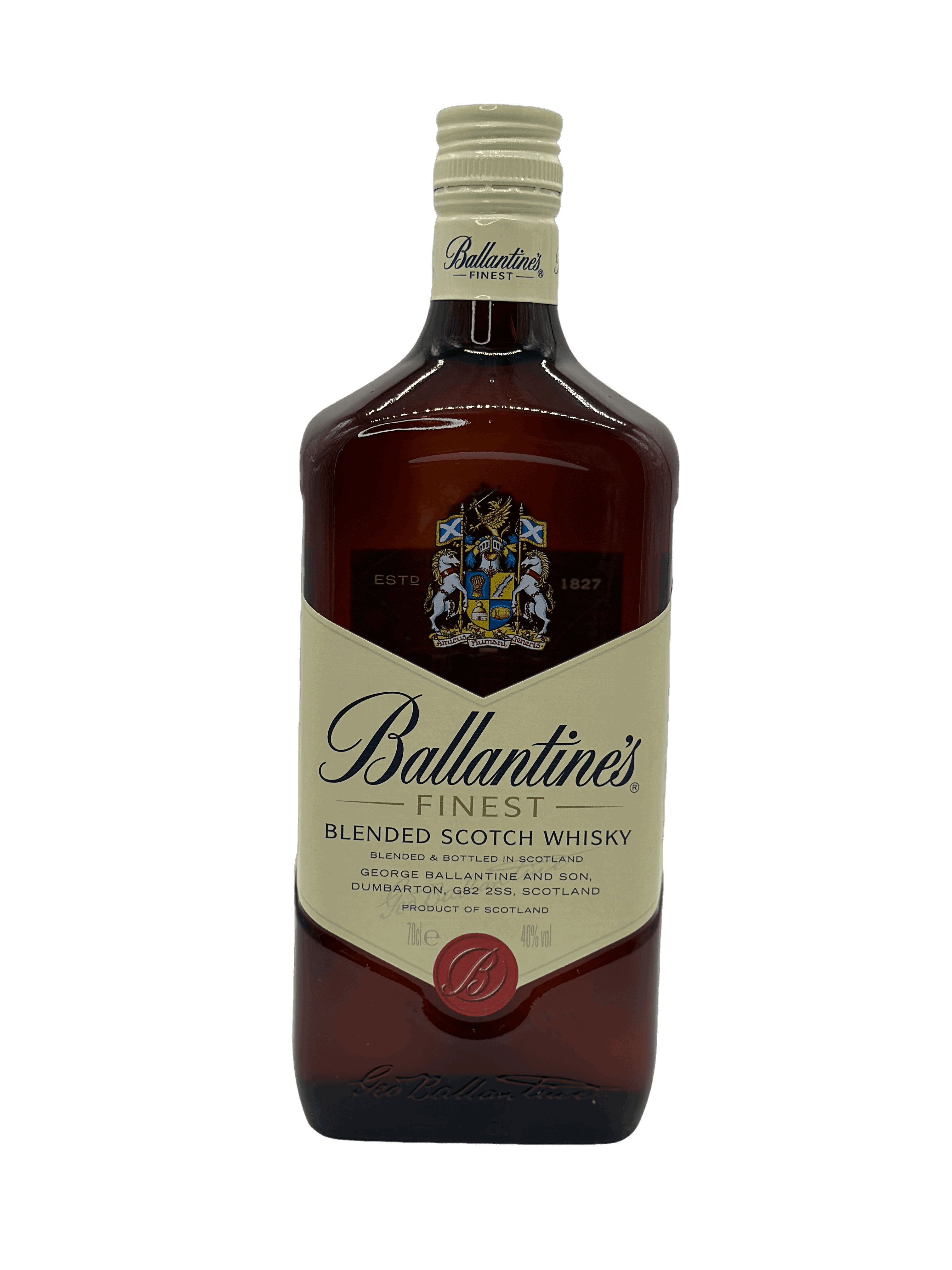 Ballantine's Finest Blended Scotch Whisky 0.7l Glas