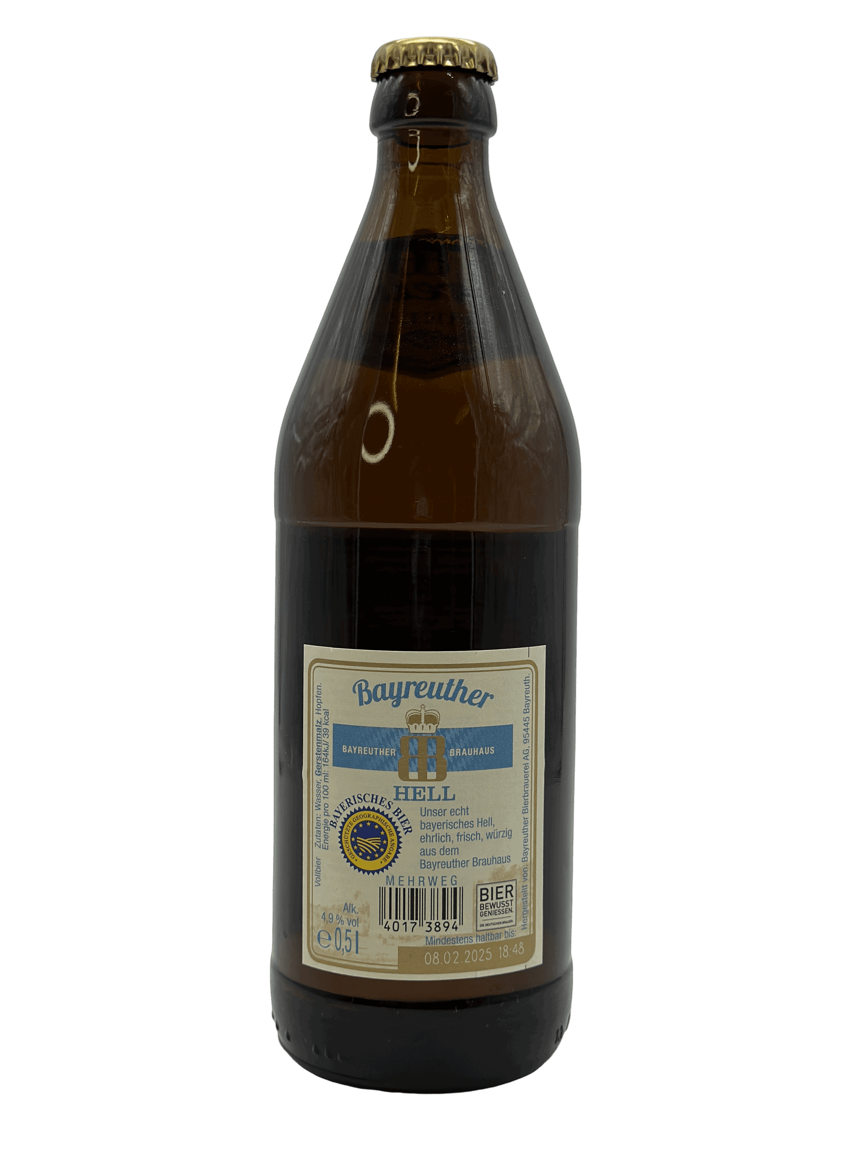 Bayreuther Brauhaus Hell 20 x 0.5l Glas