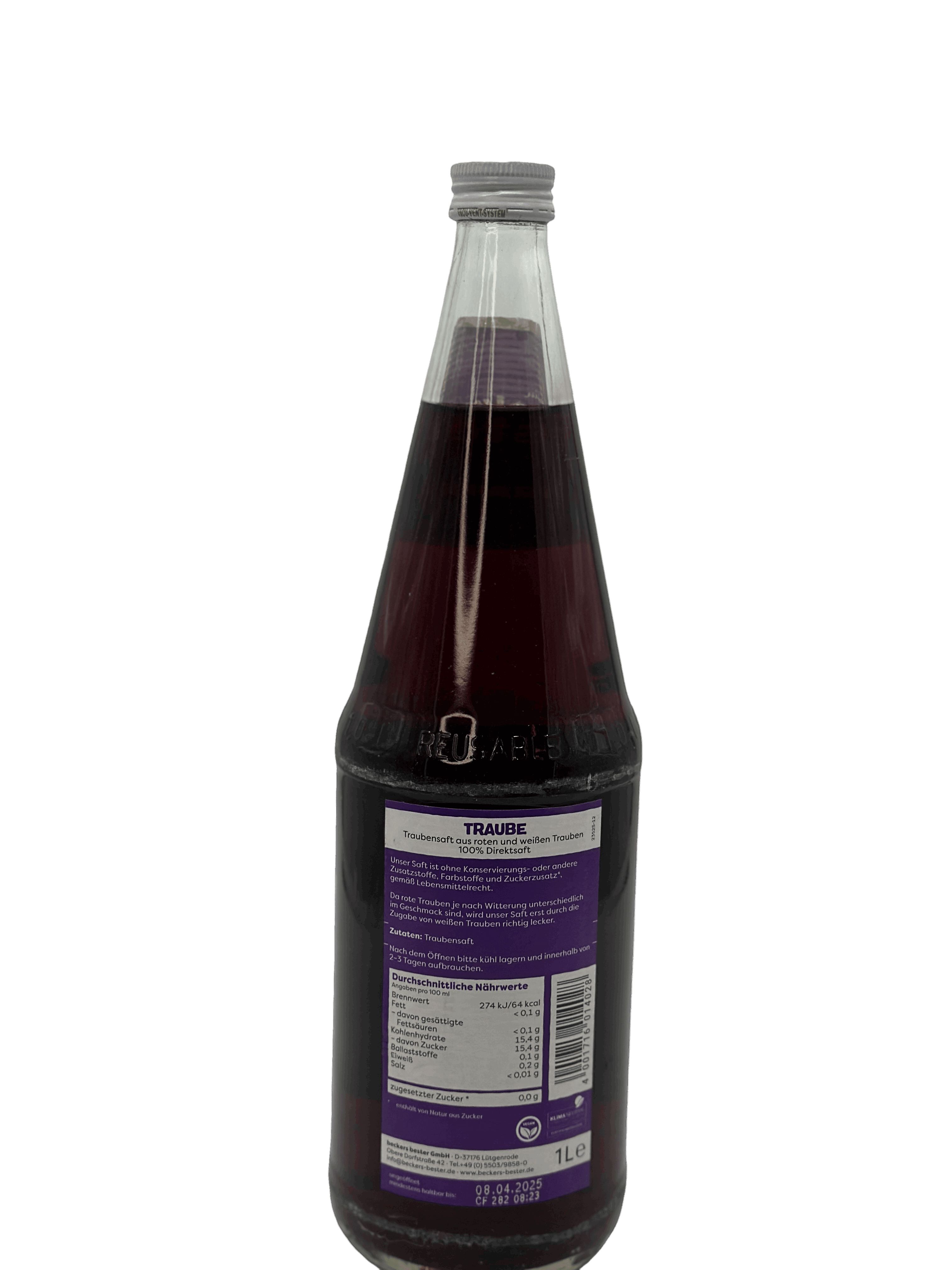 becker's bester Traubesaft 6 x 1l Glas