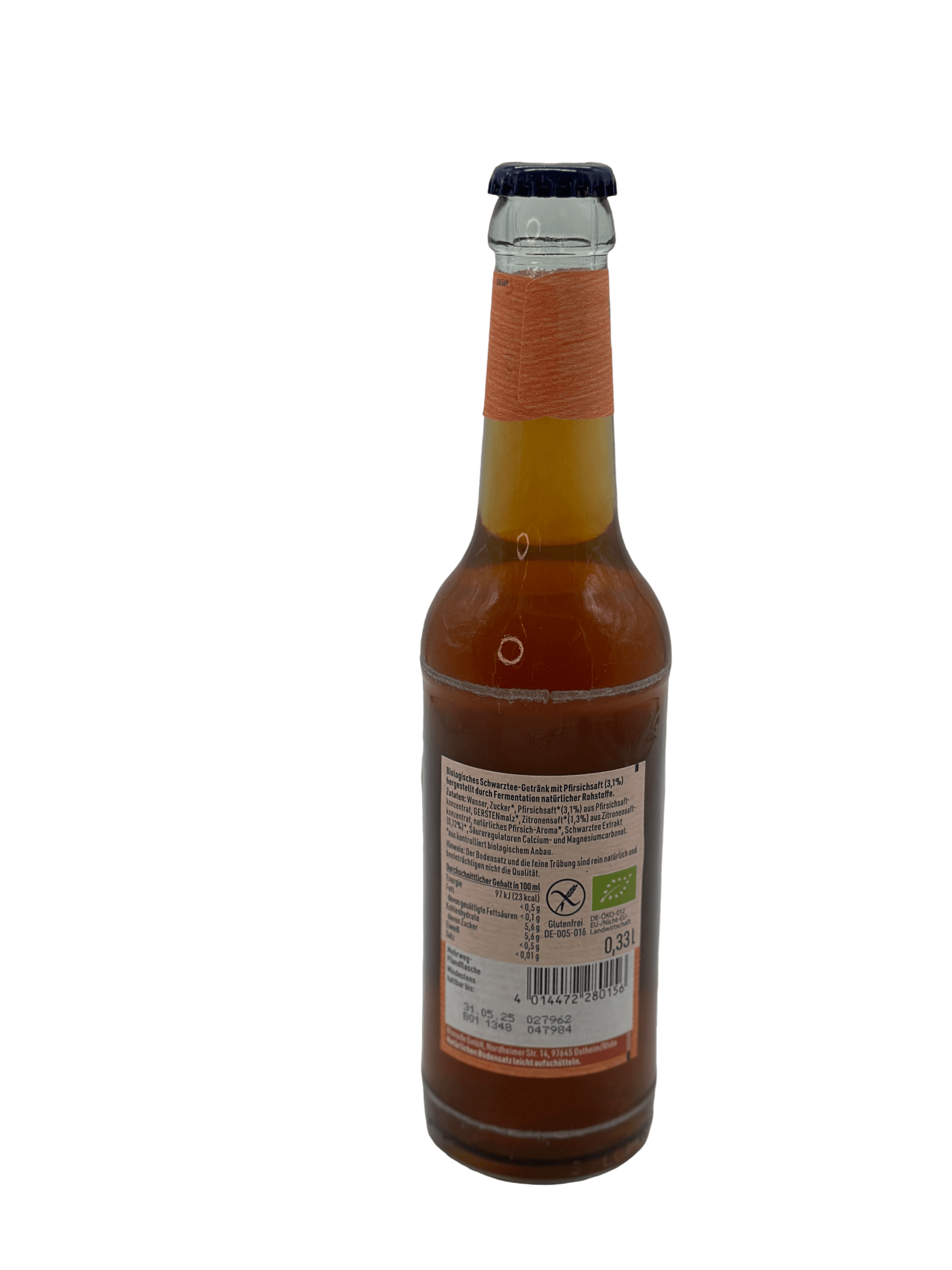 Bionade Eistee Pfirsich 12 x 0.33l Glas