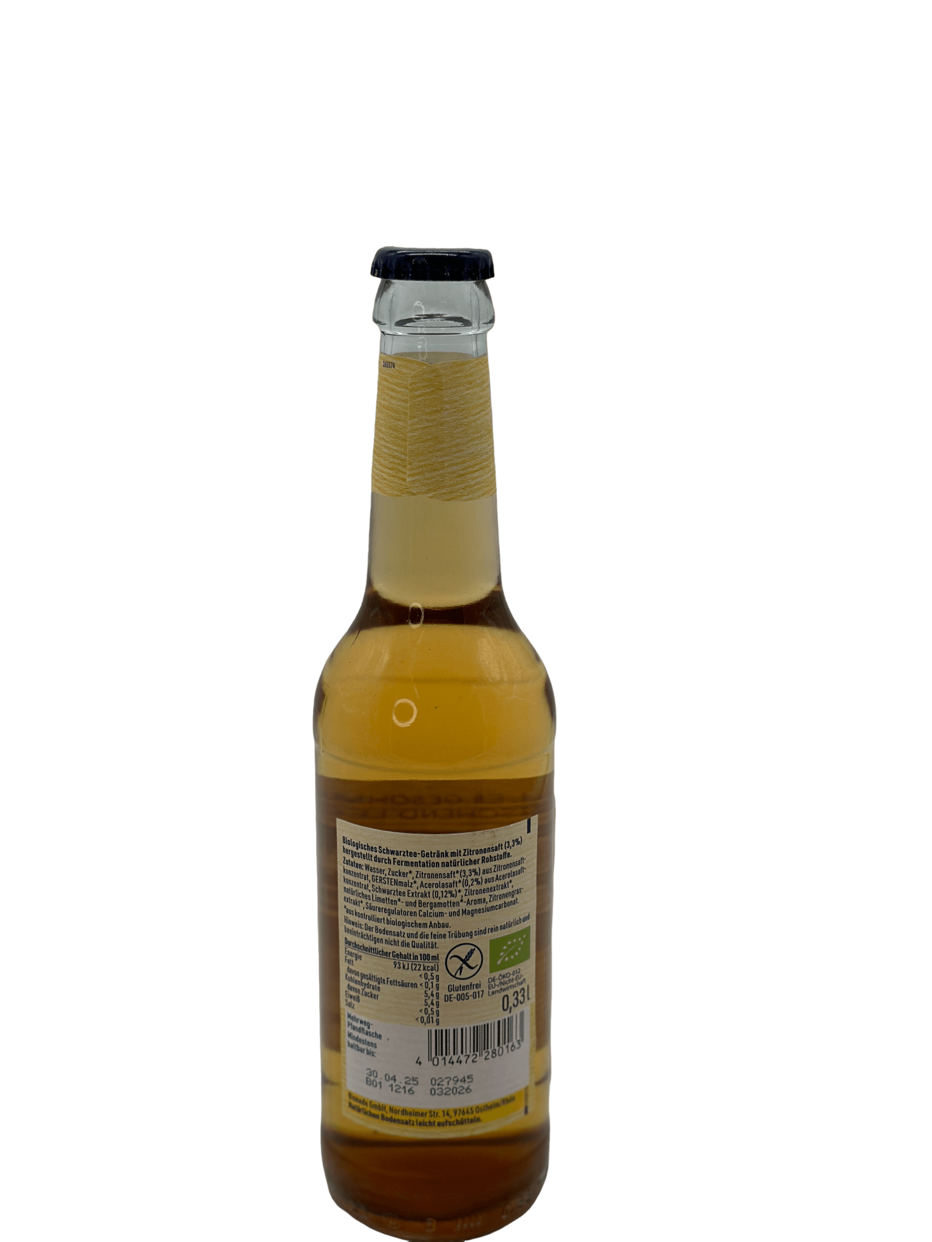 Bionade Eistee Zitrone 12 x 0.33l Glas