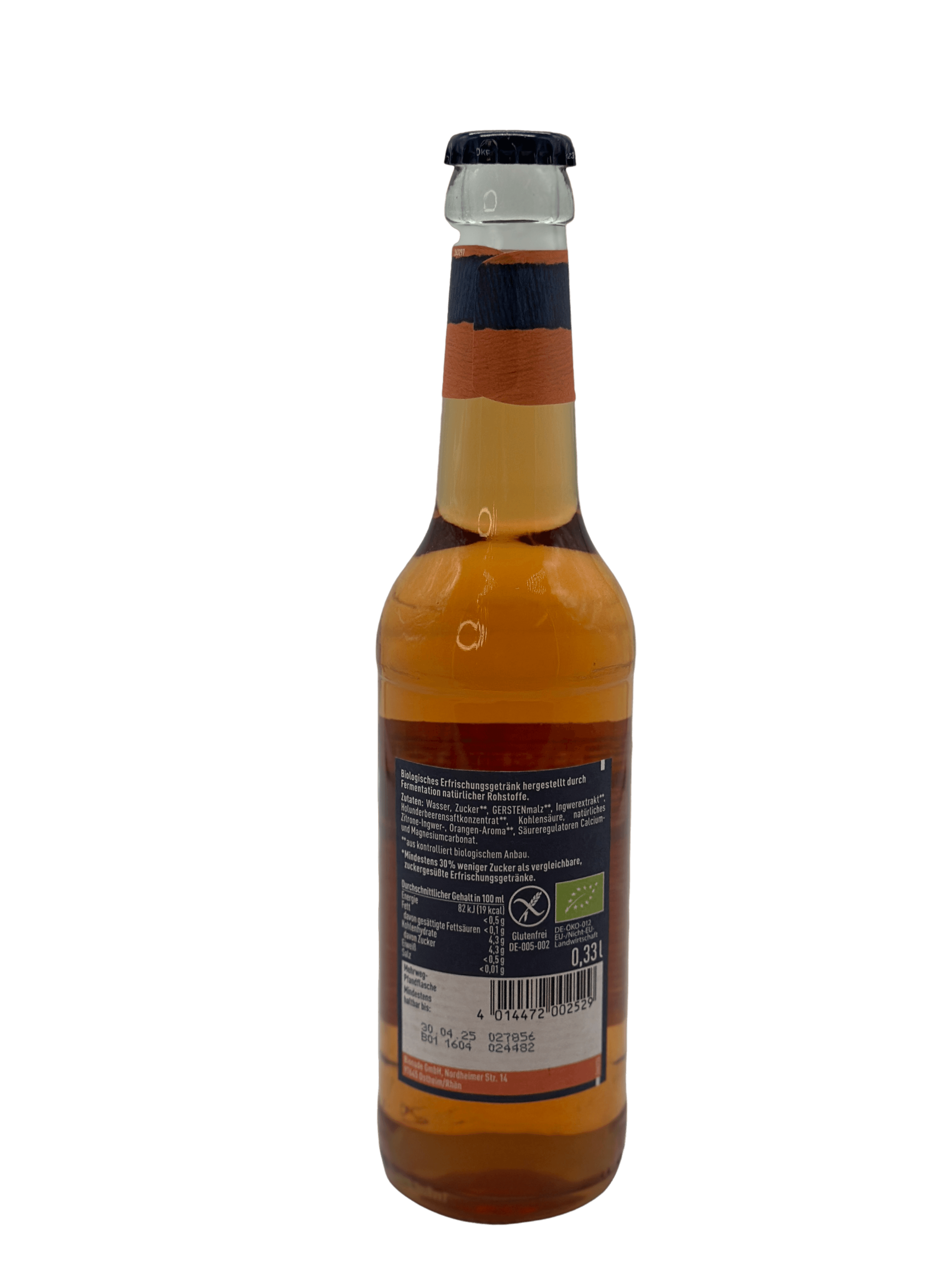 Bionade Ingwer-Orange 12 x 0.33l Glas