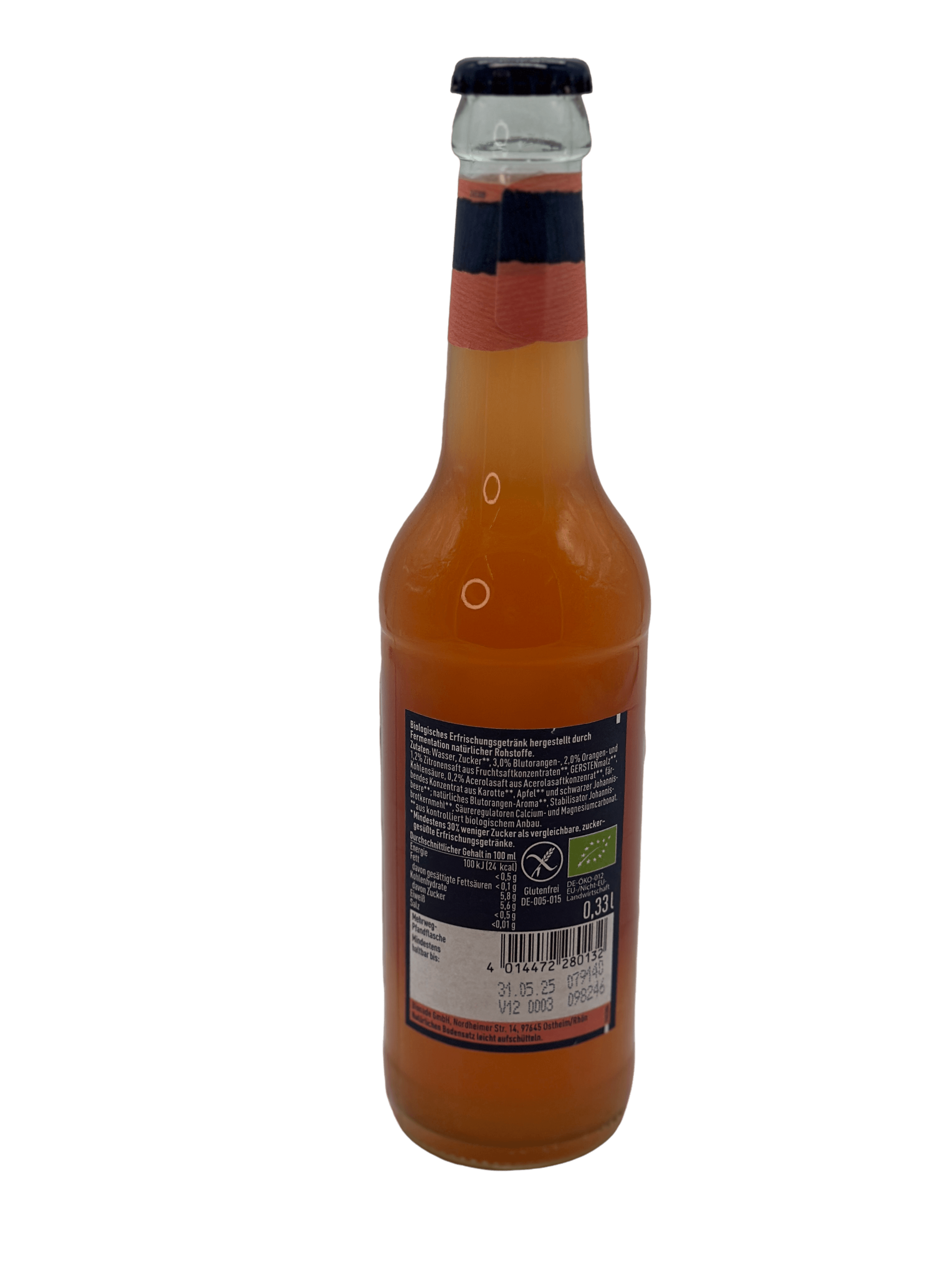 Bionade Naturtrübe Blutorange 12 x 0.33l Glas