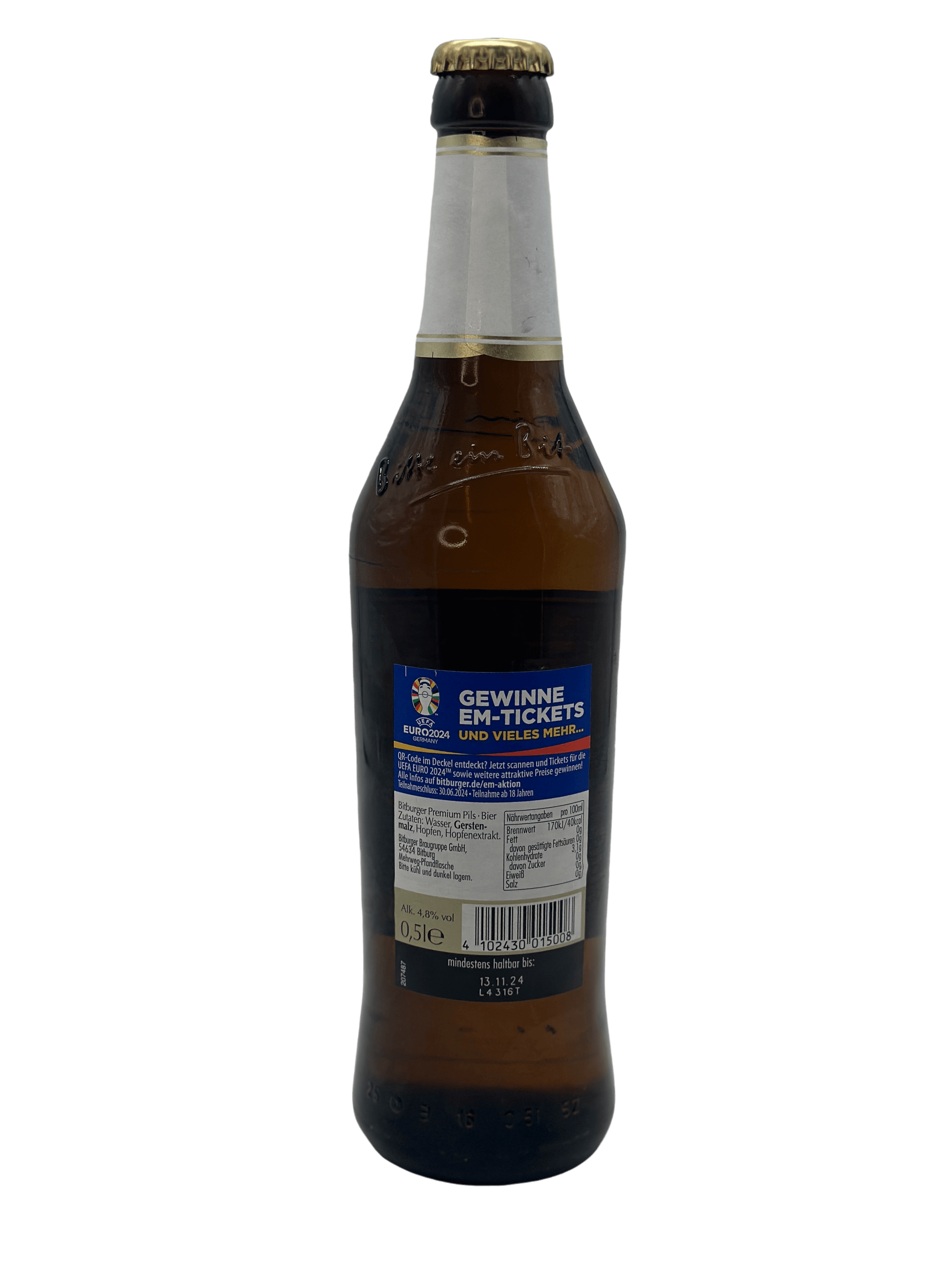 Bitburger Premium Pils 20 x 0.5l Glas