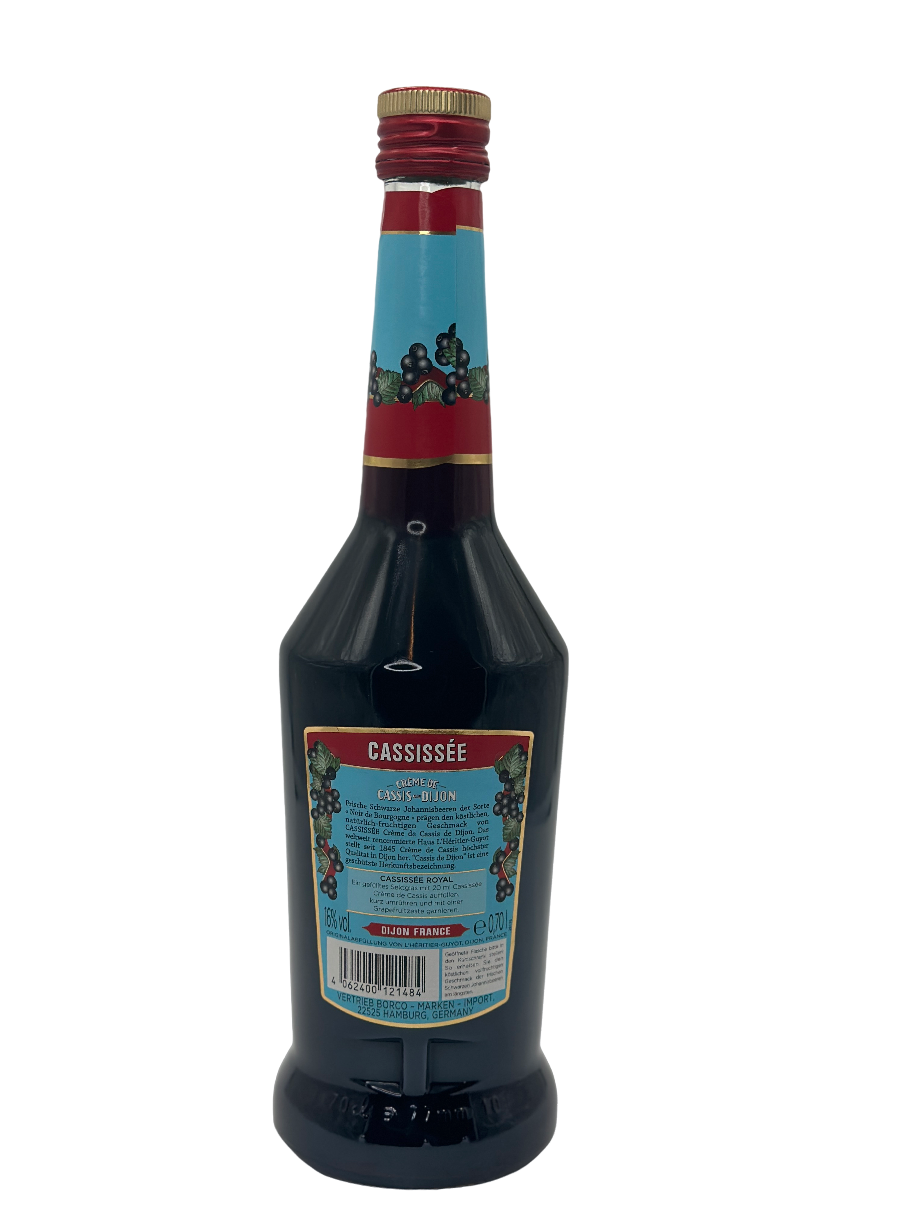Cassissé Créme de Cassis de Dijon 0.7l Glas