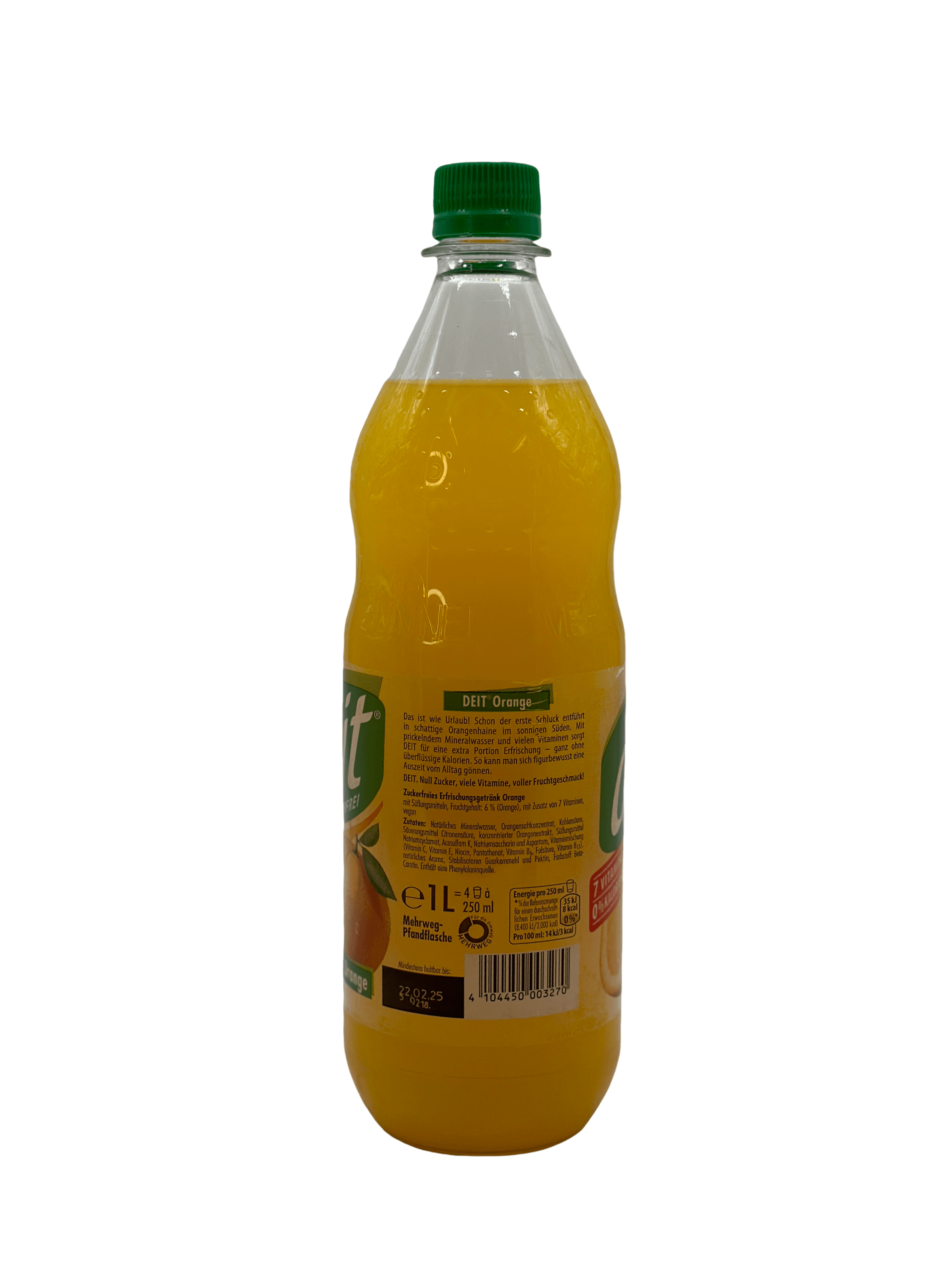 Deit Zuckerfrei Orange 12 x 1.0l PET