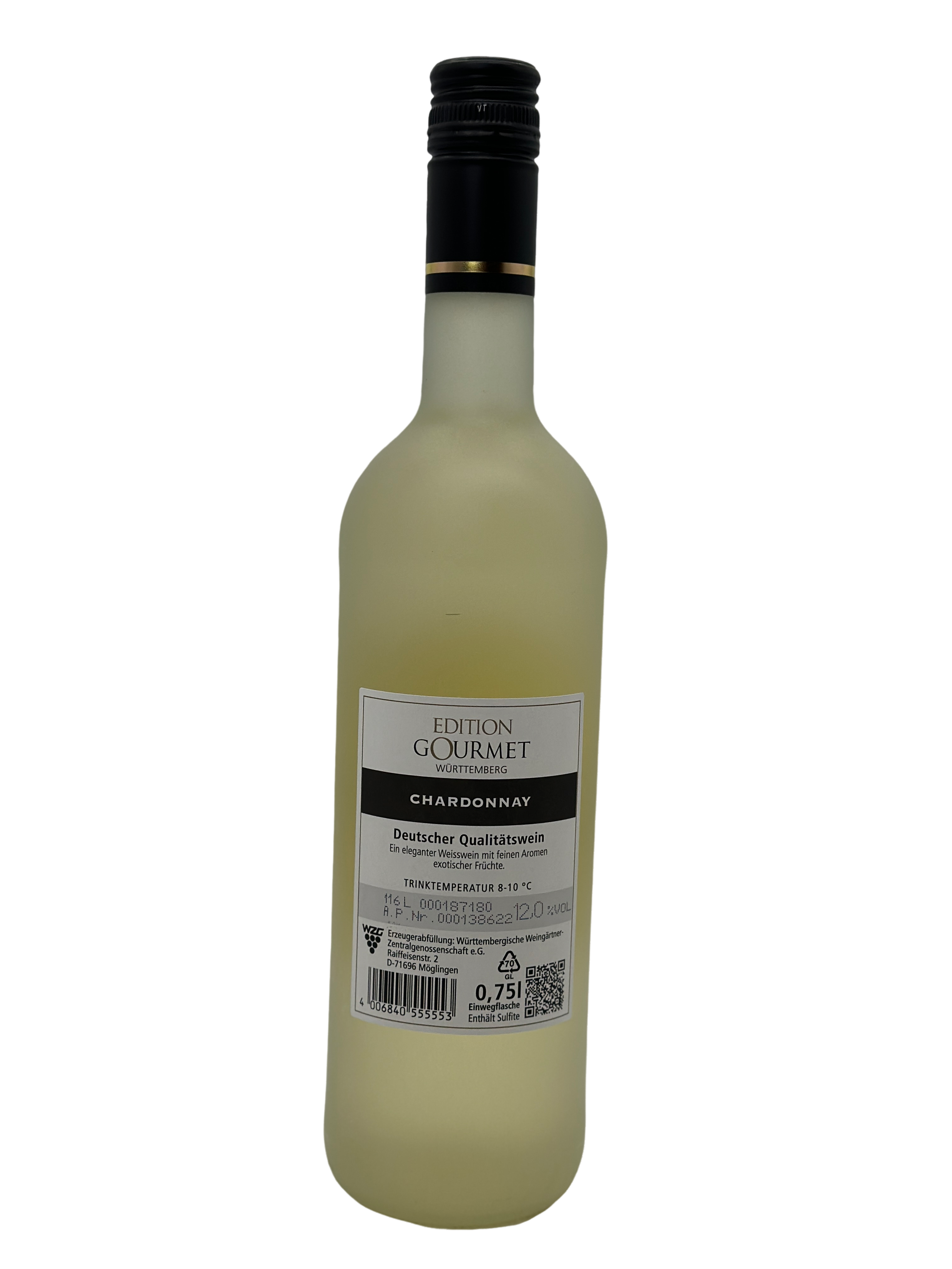 Edition Gourmet 2021 Chardonnay Elegant Fein 0.75l Glas