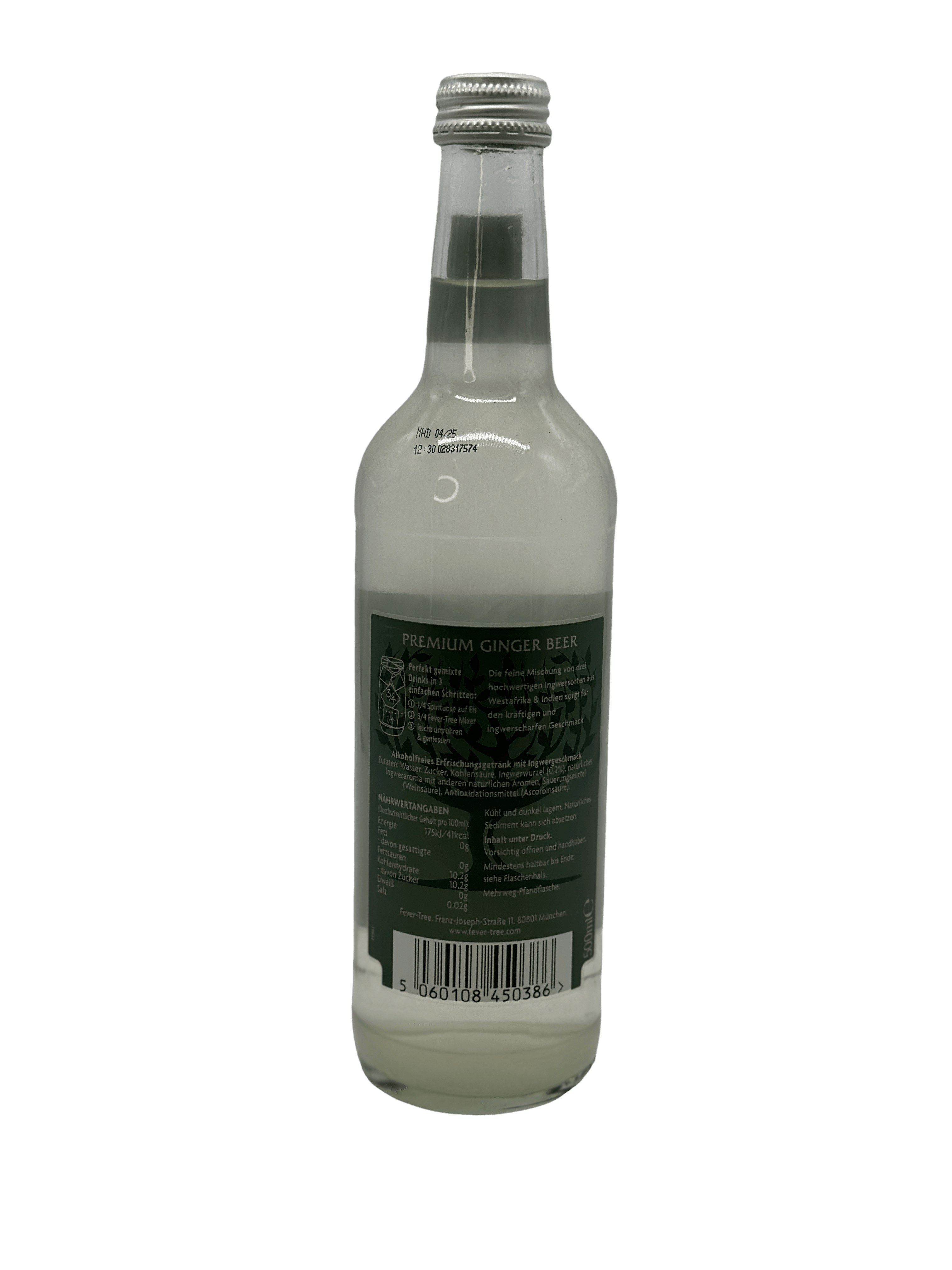 Fever-Tree Premium Ginger Beer 8 x 0.5l Glas
