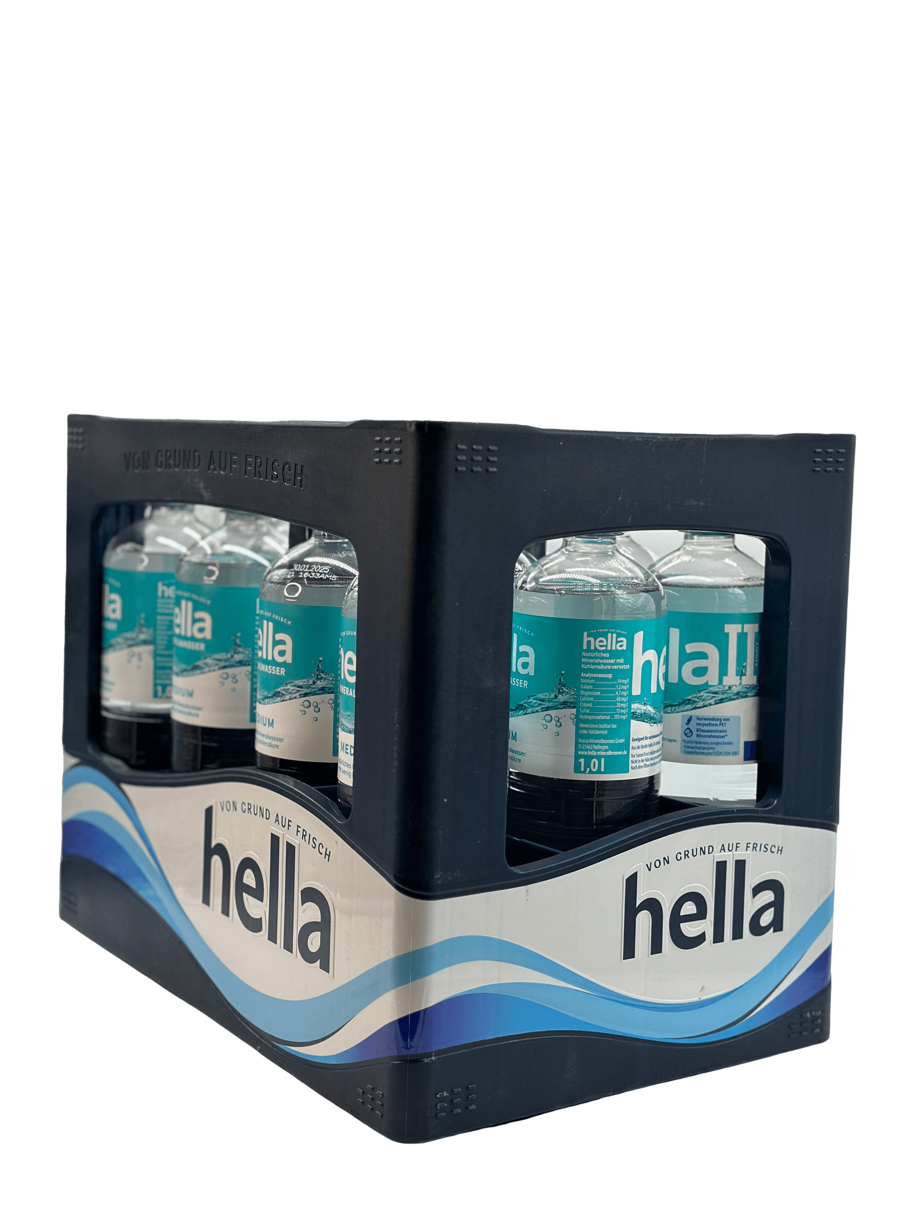 hella Mineralwasser Medium 12 x 1.0l PET