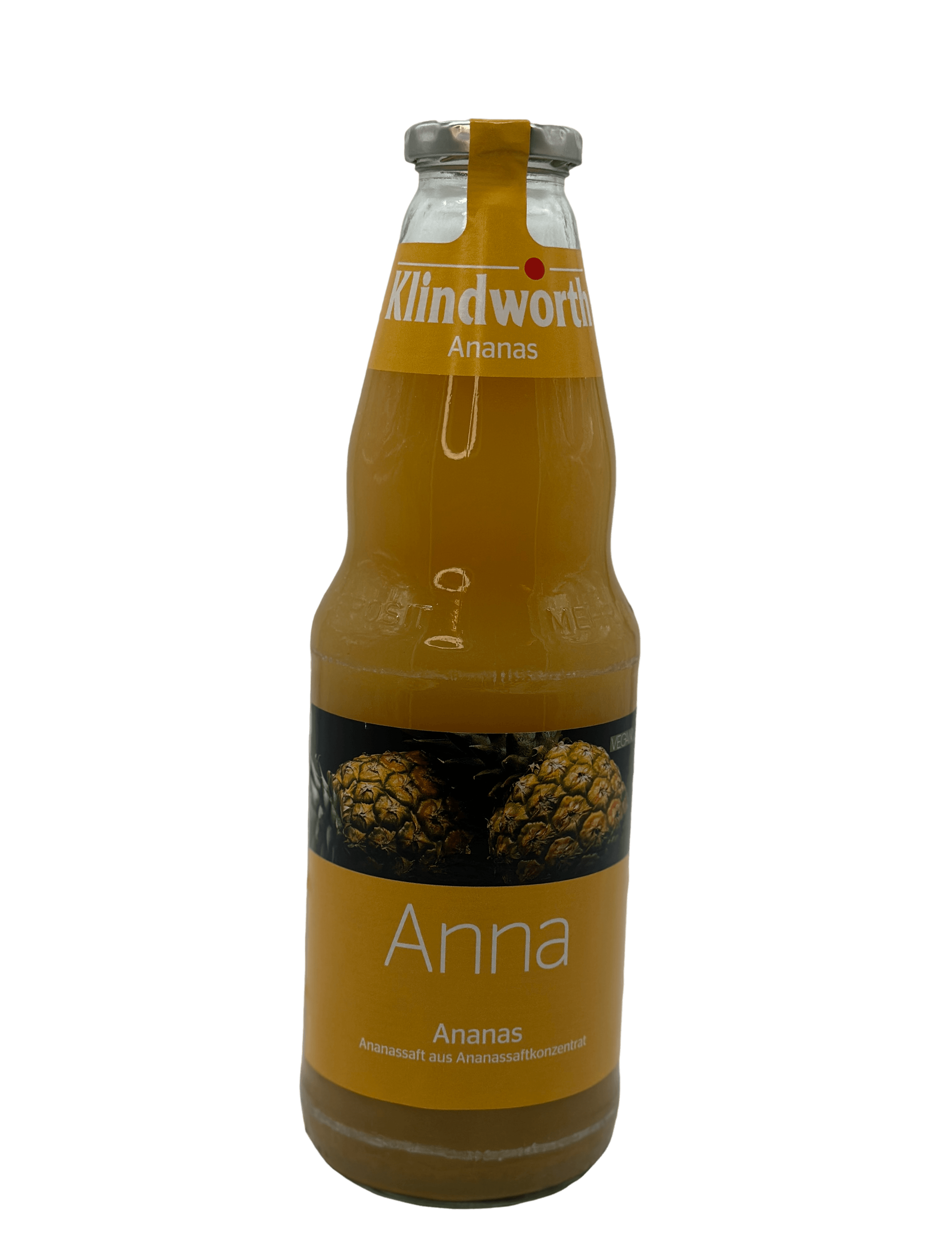 Klindworth Ananassaft 6 x 1l Glas
