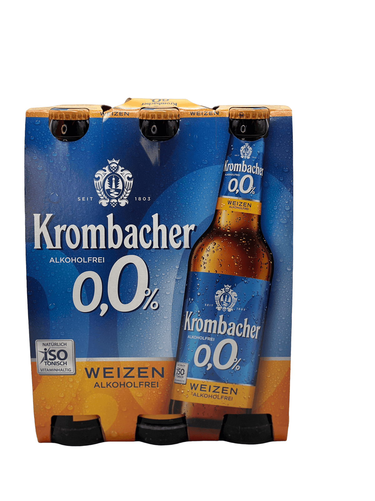 Krombacher Alkoholfrei 6 x 0.33l Glas