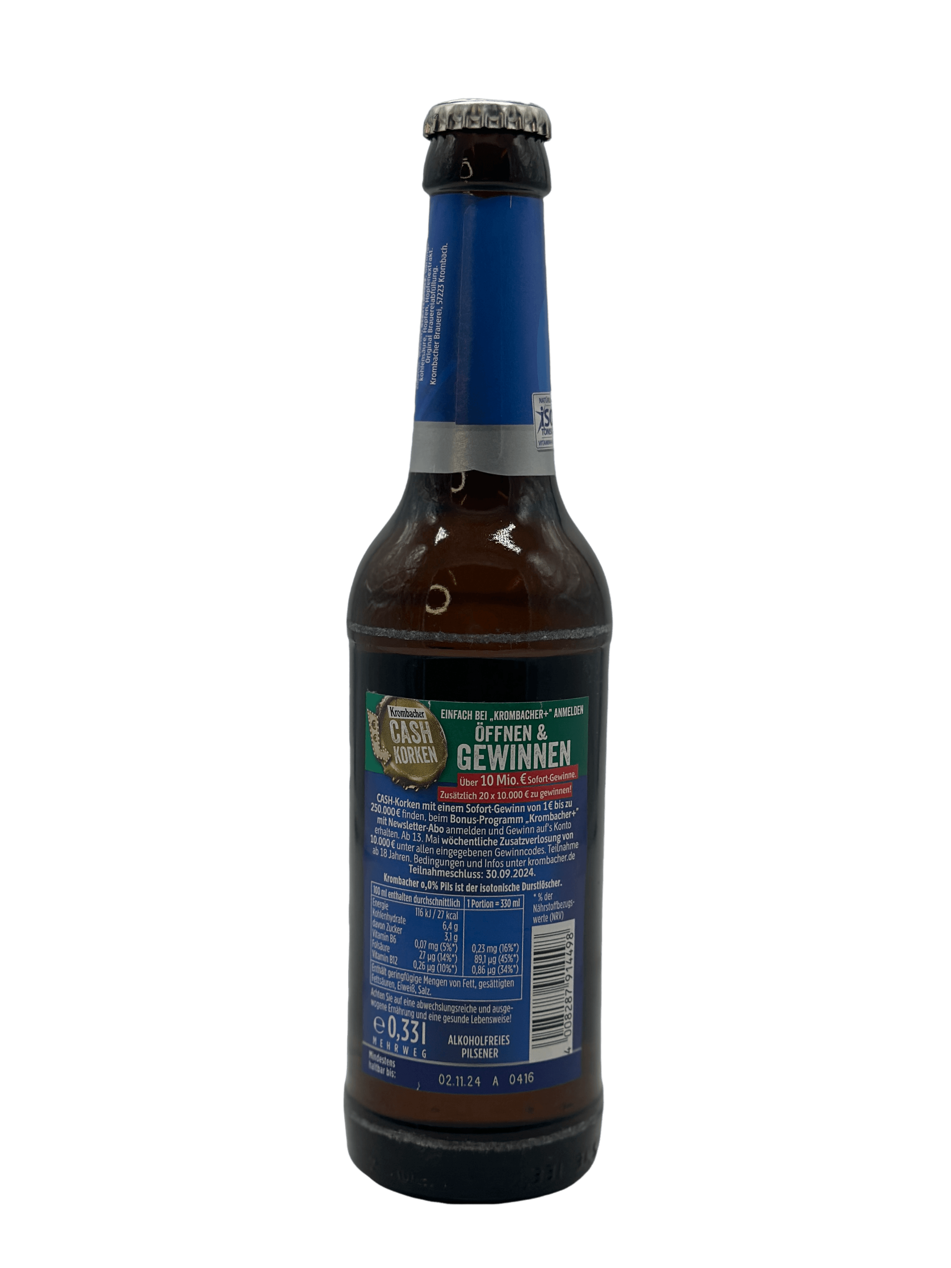 Krombacher Alkoholfrei Pils 24 x 0.33l Glas