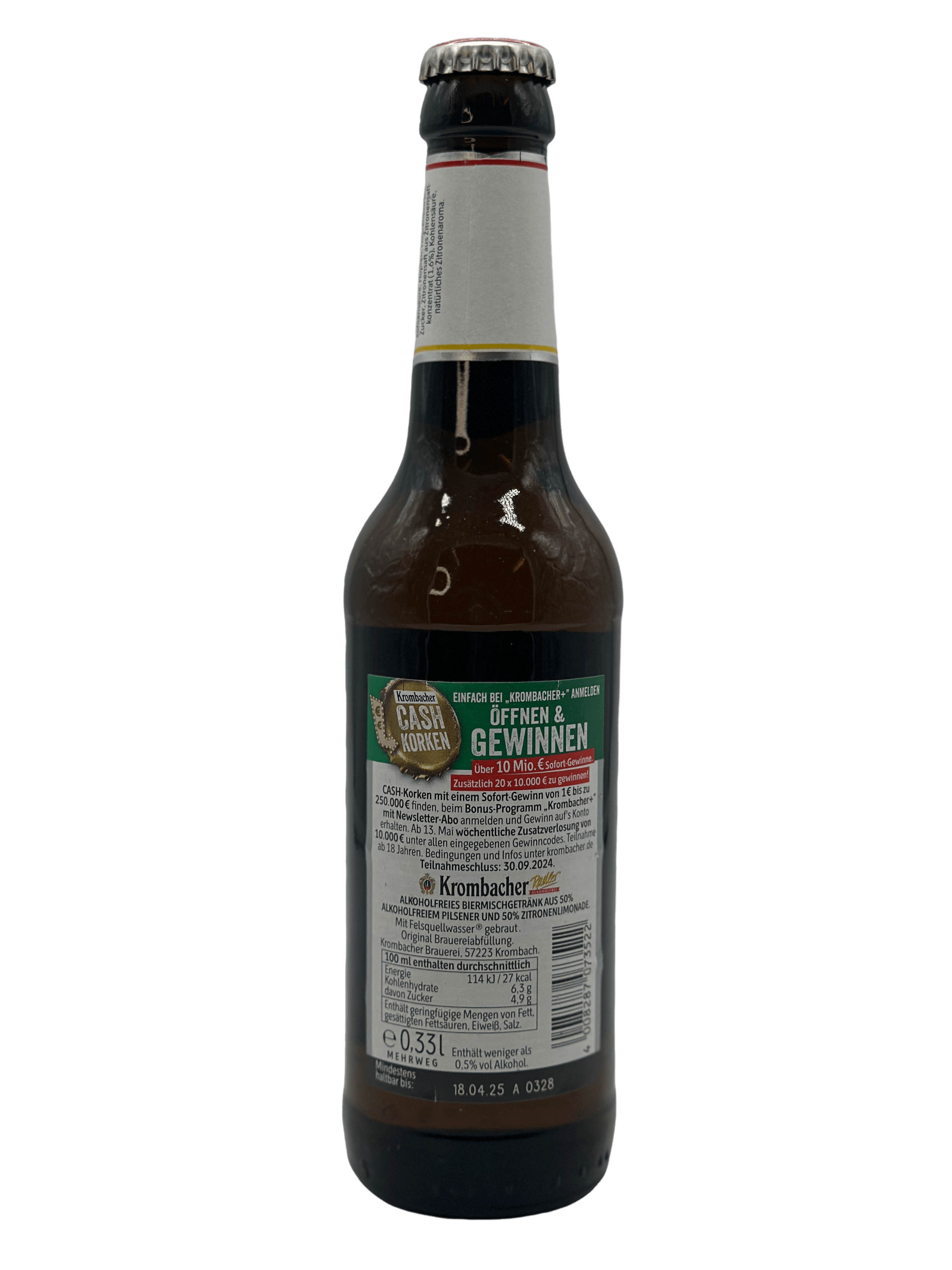 Krombacher Alkoholfrei Radler 24 x 0.33l Glas