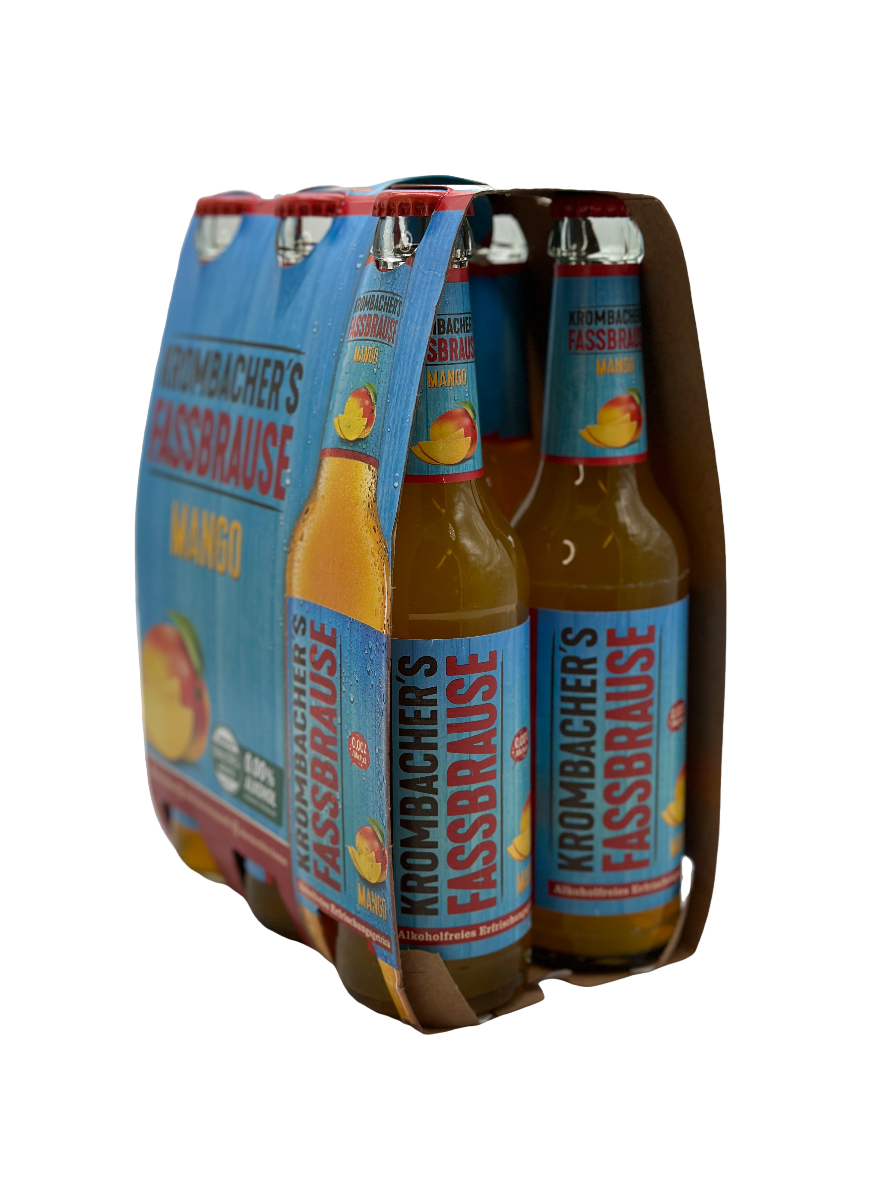 Krombacher' Fassbrause Mango Alkoholfrei 6 x 0.33l Glas