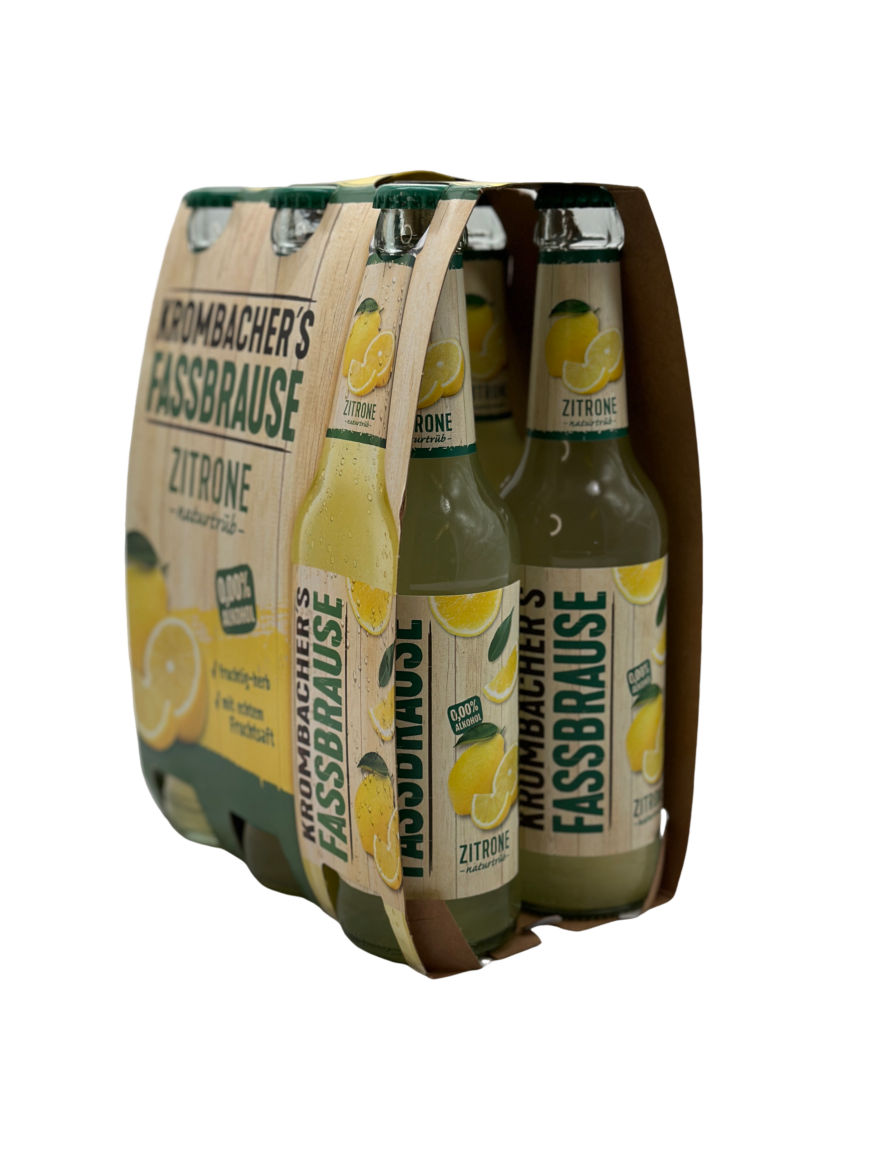 Krombacher's Fassbrause Zitrone Alkoholfrei 6 x 0.33l Glas