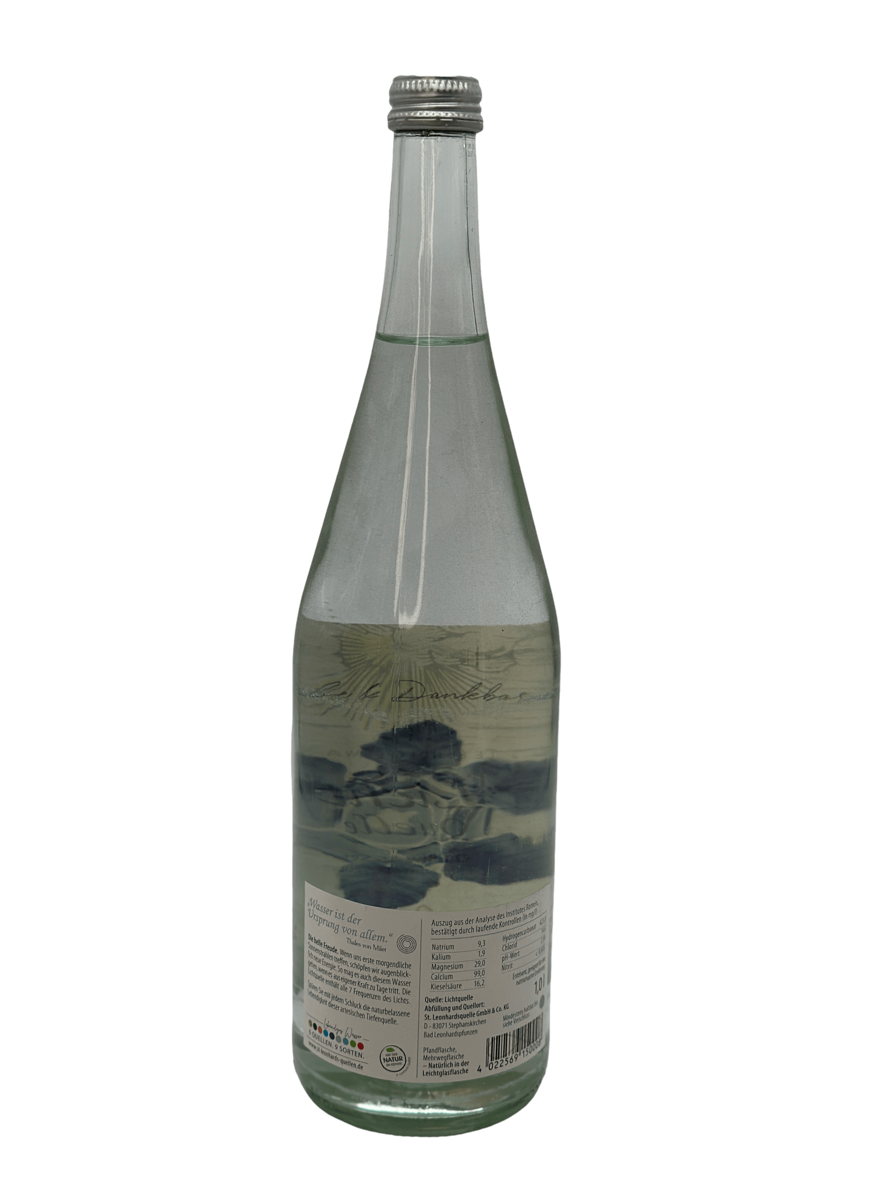 St. Leonhards Licht Quellwasser Still 6 x 1l Glas