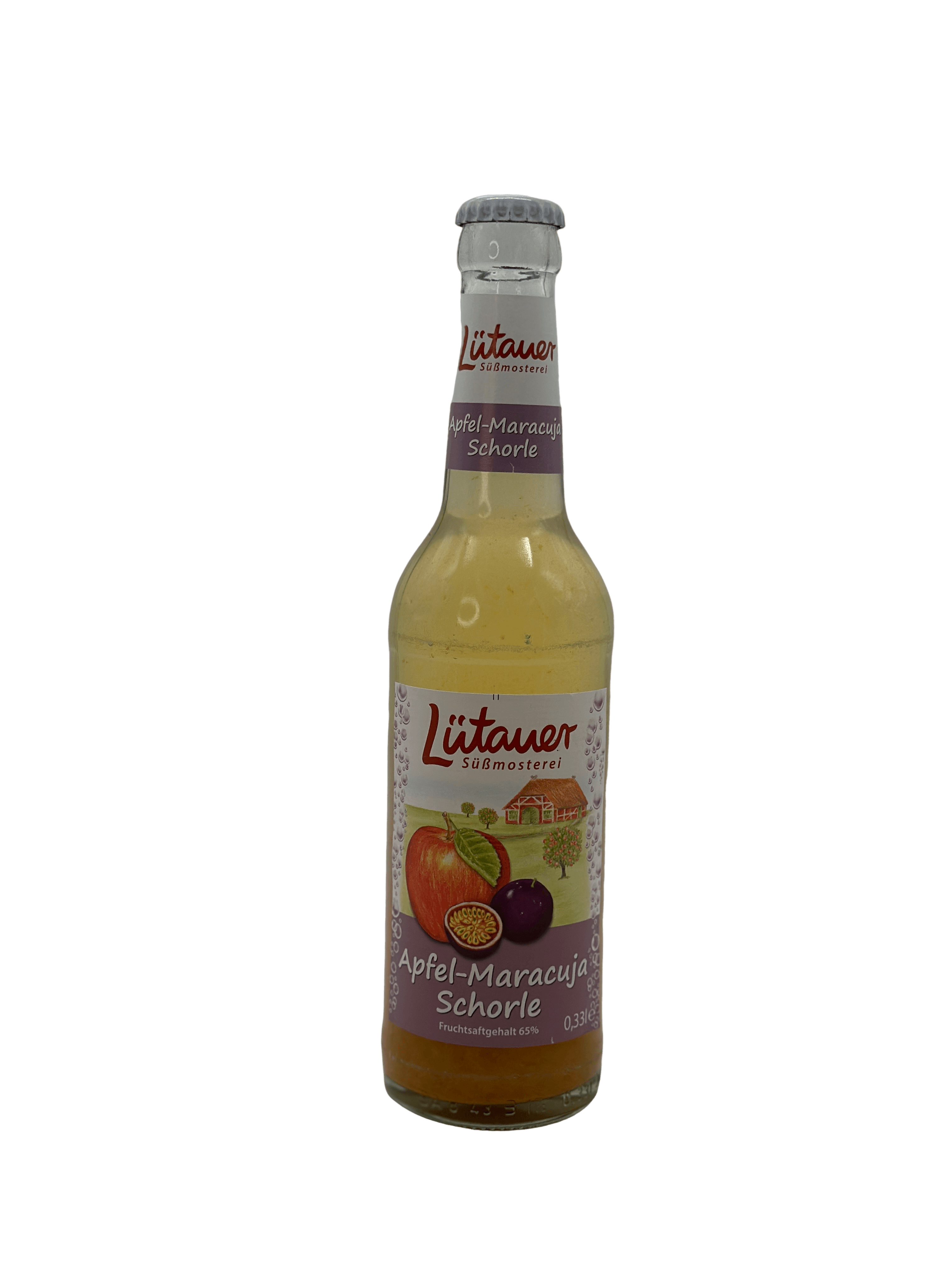 Lütauer Apfel-Maracuja Schorle 24 x 0.33l Glas
