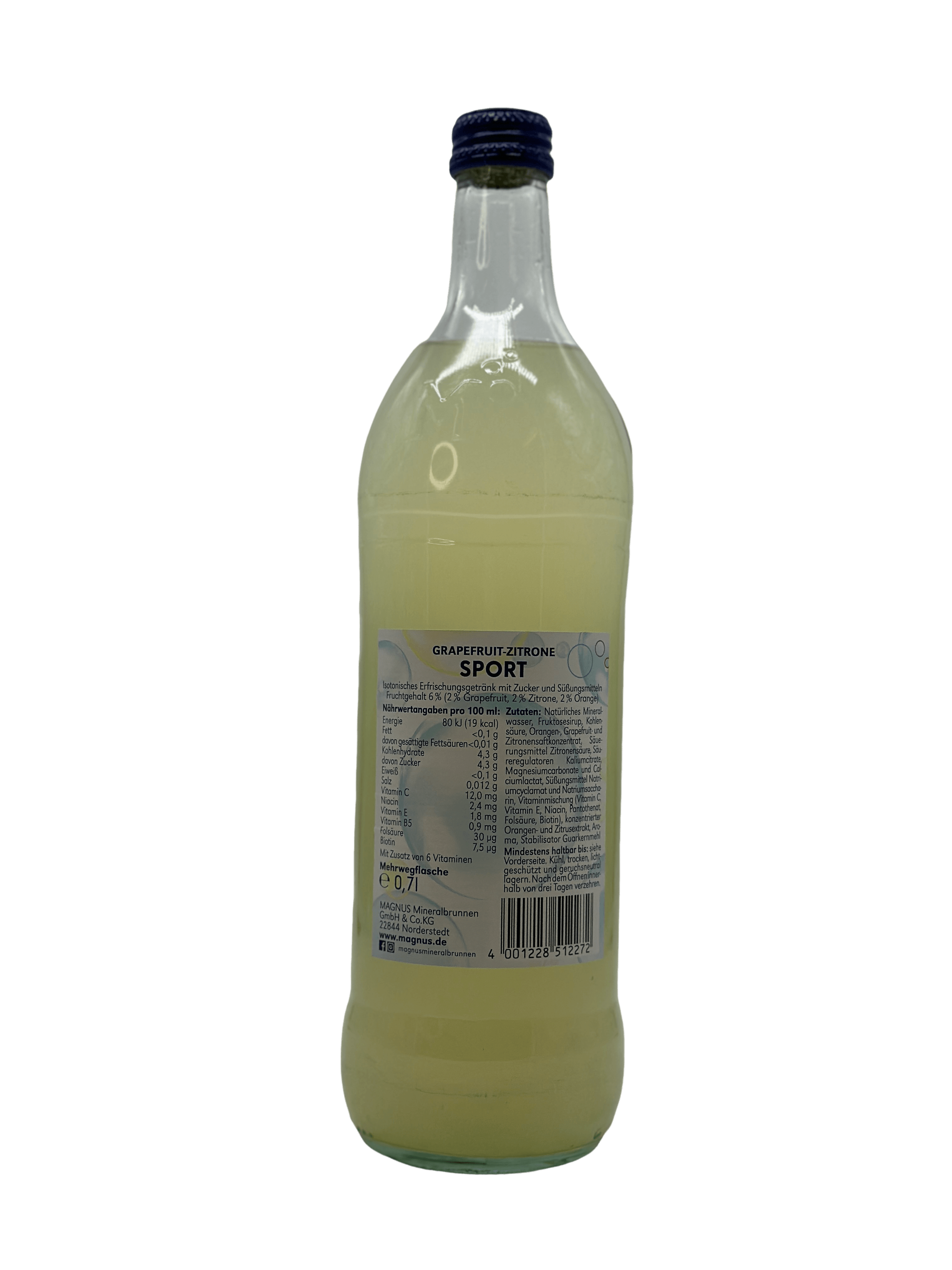 Magnus Grapefruit-Zitrone Sport 12 x 0.7l Glas