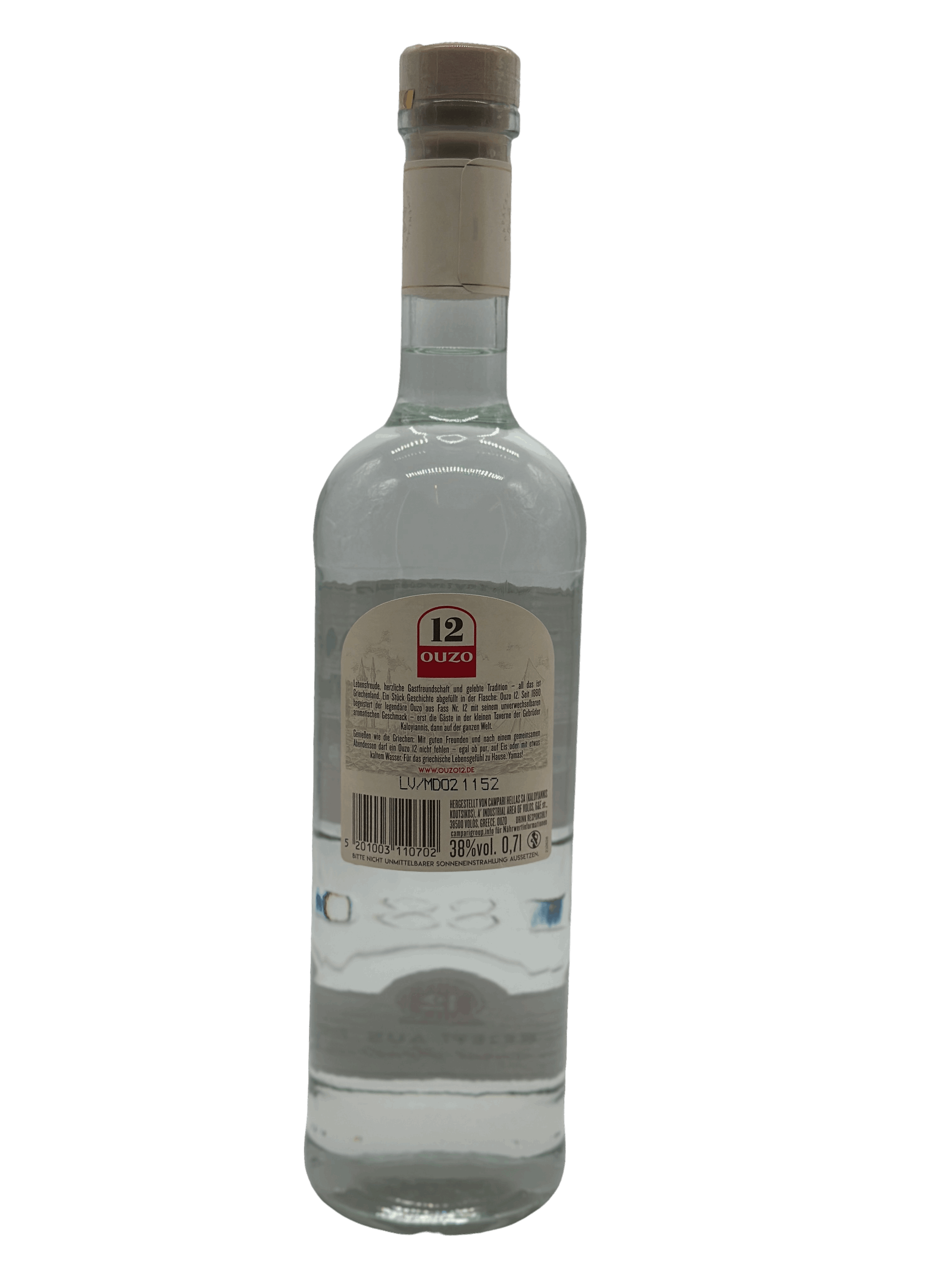 12 Ouzo 1880 0.7l Glas