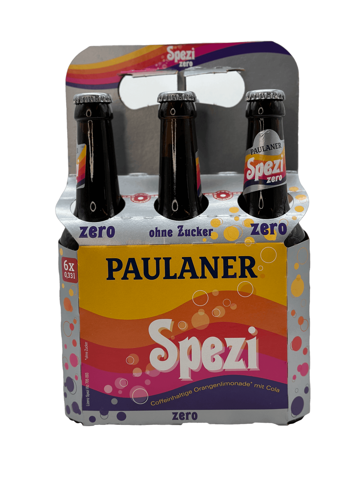 Paulaner Spezi zero 6 x 0.33l Glas