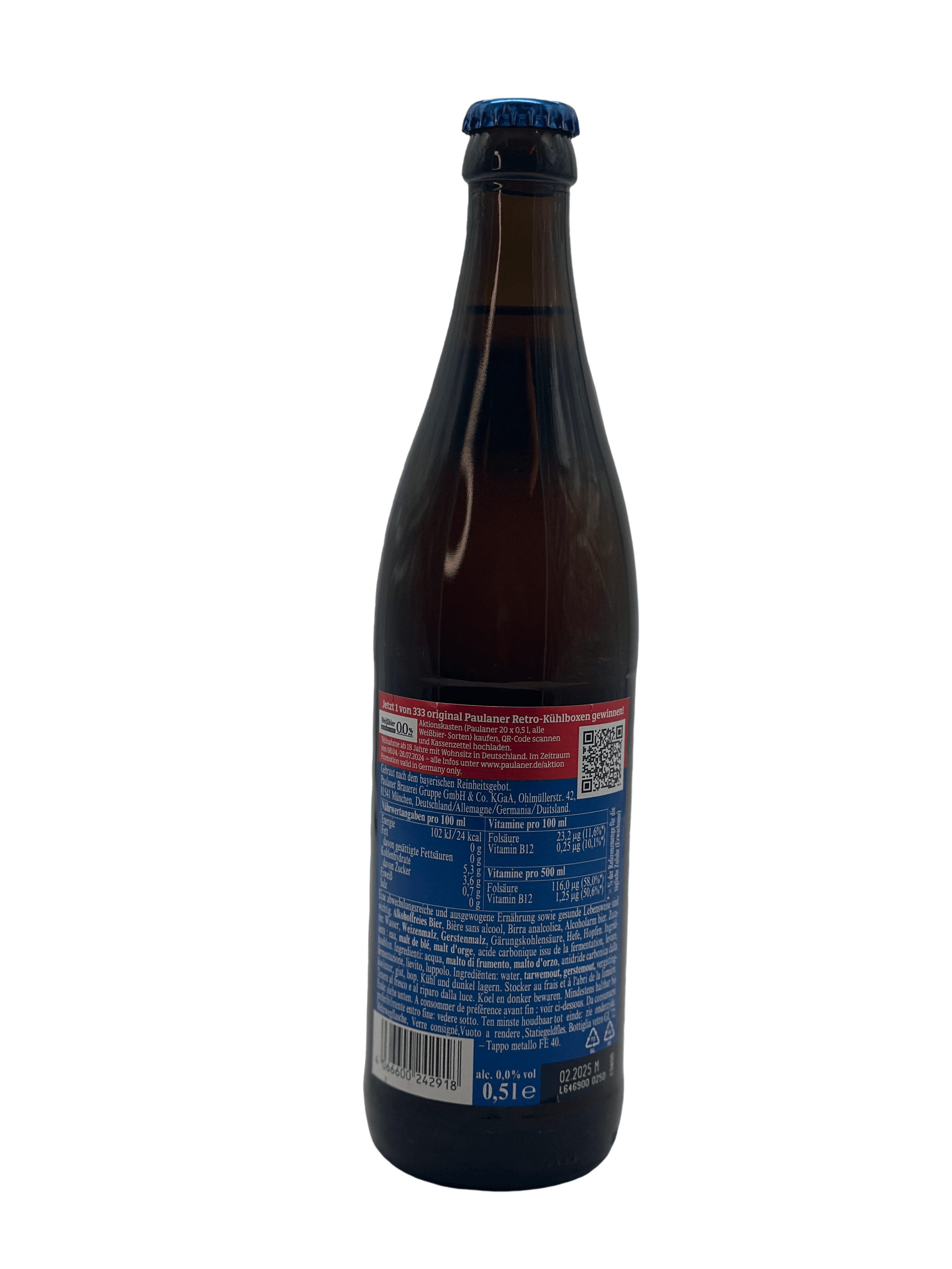 Paulaner Alkoholfrei Weißbier 20 x 0.5l Glas