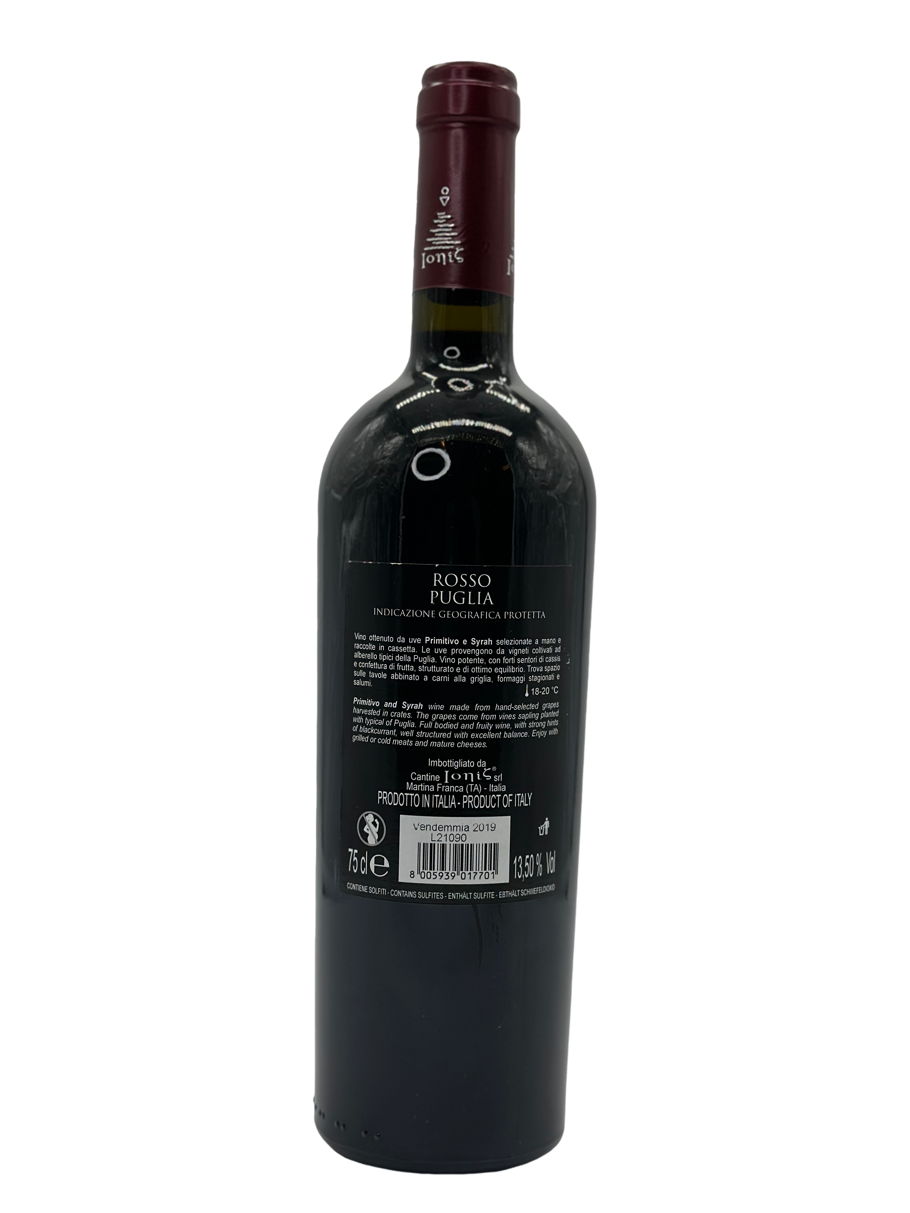 Quaranta Primitivo - Syrah 0.75l Glas