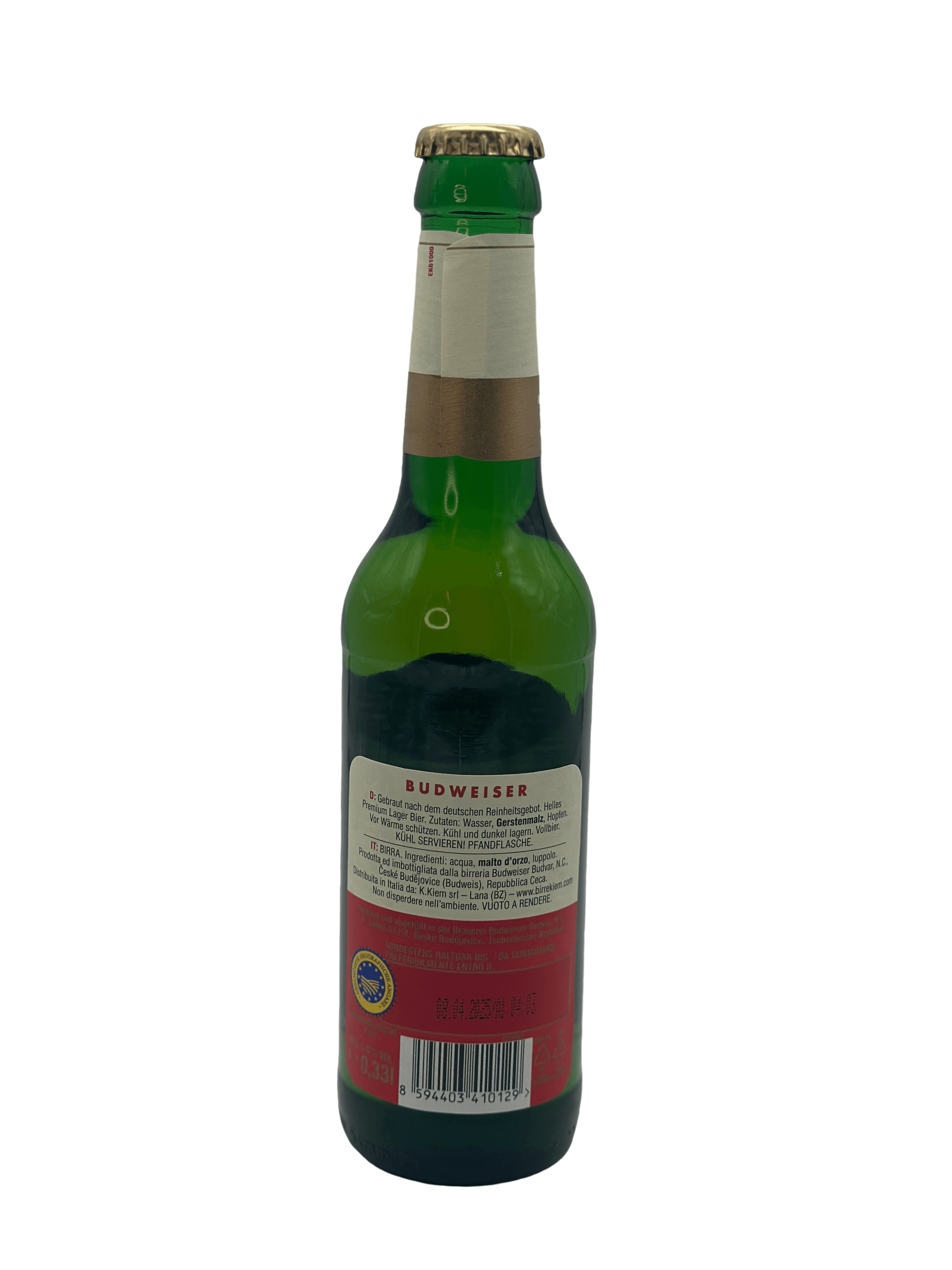 Budweiser Budvar Czech Lager 24 x 0.33l Glas