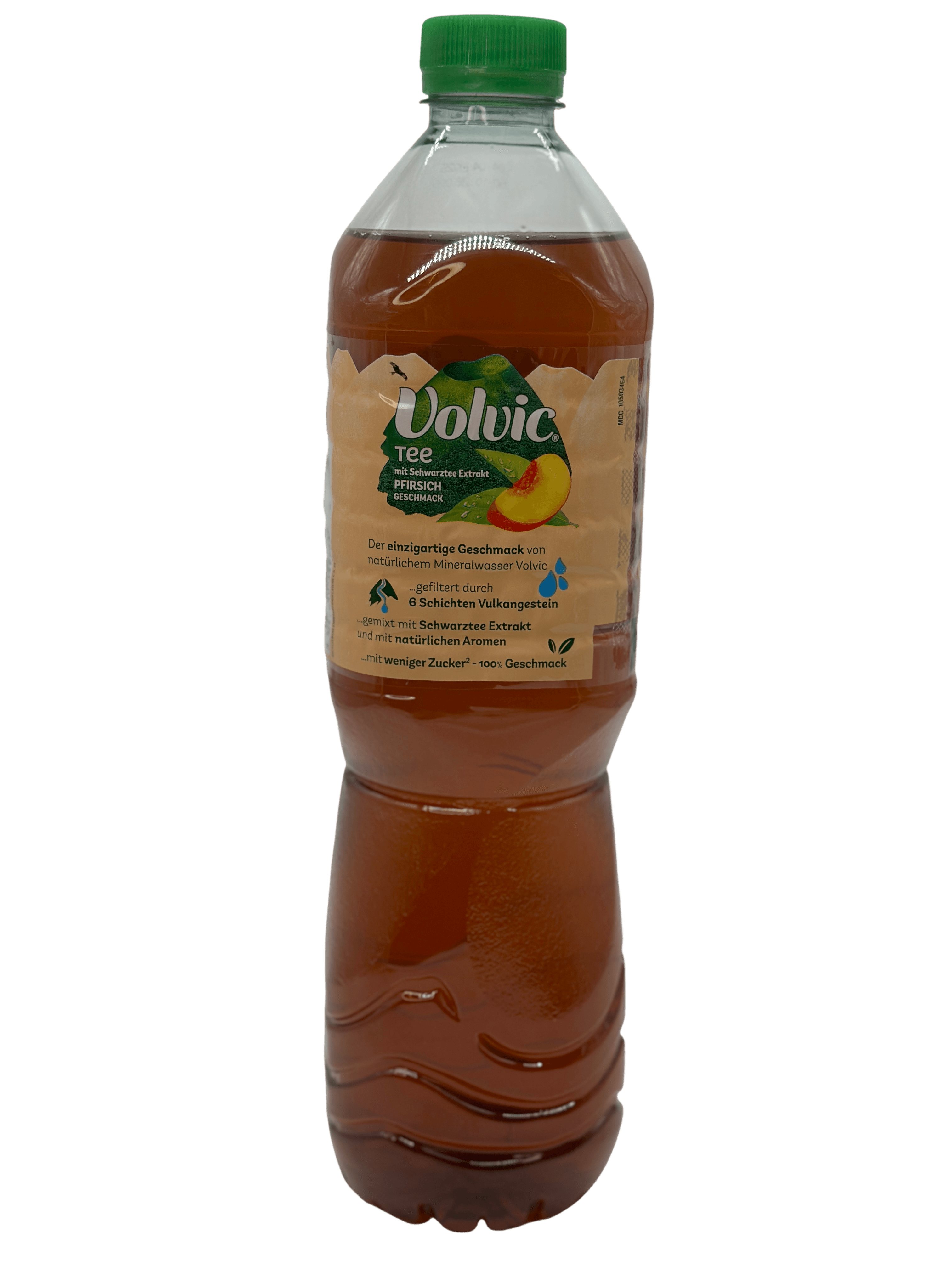 Volvic Tee Schwarztee Extrakt Pfirsich Geschmack 6 x 1.5l PET